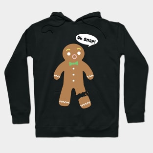 Cute Gingerbread Oh Snap Funny Kawaii Christmas Hoodie